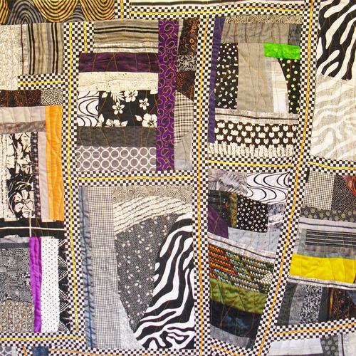 Gridlock II by Ann Baldwin May, Fiber Art Quilt