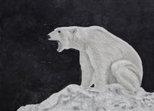 "ADAPTATION – Polar Bear" by Hannah Jensen, Carved Acrylic on Board