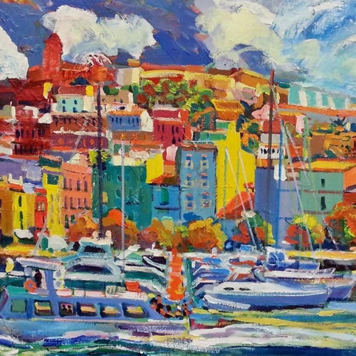 Ibiza by Aurelio D. Santos, Oil on Canvas