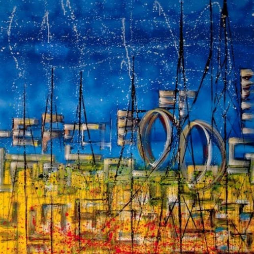 Momento Cidade by Alfredo Faria, Acrylic on Canvas