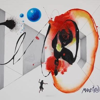 Puntos de Fuga by Carlos Maneiro, Oil on Canvas