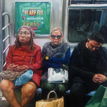 Q Train by Asilbek Akmalov, Oil on Canvas