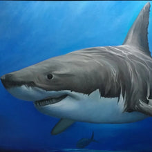 Great White by Jay Perez, Oil on Wood Panel