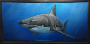Great White by Jay Perez, Oil on Wood Panel