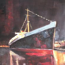 The Historic Queen Mary by Zacaffeine, Oil on Wood Panel