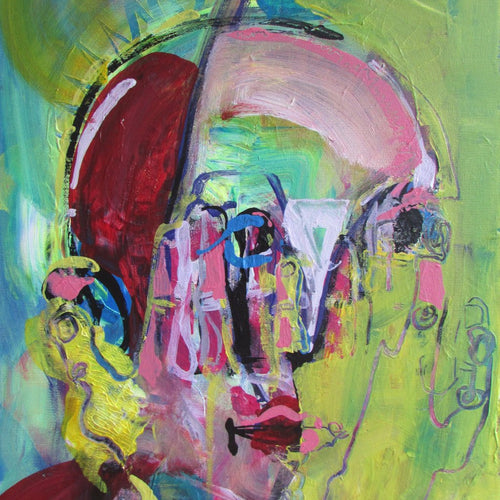 Behind the Wall by Rastko Vidovic, Acrylic on Canvas