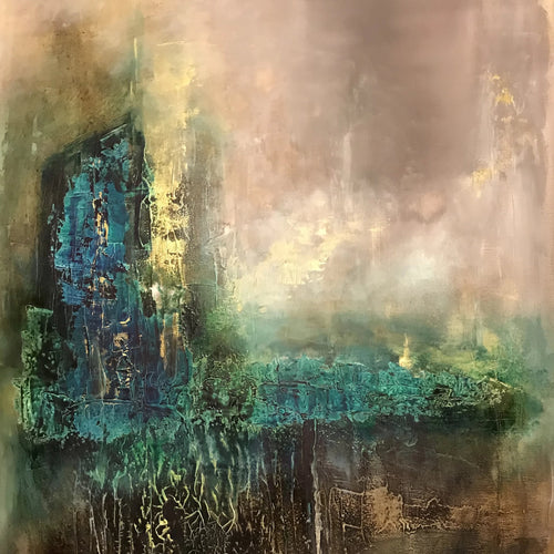 Golden Fairytale by Hilde Vaadal, Acrylic and Mixed Media on Canvas