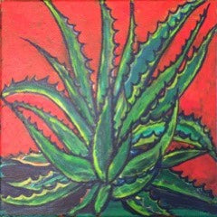 "Agave II " by Debra Robertson, Oil on Canvas Panel