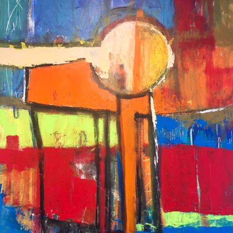 Keyhole by Wayne Lerman, Acrylic on Canvas