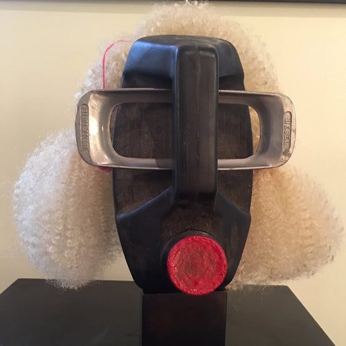 Diva With Sunglasses Listening to Music by Daniele Pollitz, Assemblage of Found Objects