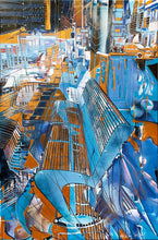 “Savona's seafront II Italia” By Marina Kaminsky, Mixed Media on Canvas