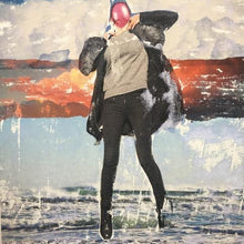 "On the Water" by Anna Lyshchenko & Valeriia Lyshchenko, Collage on Canvas