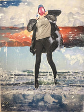 "On the Water" by Anna Lyshchenko & Valeriia Lyshchenko, Collage on Canvas