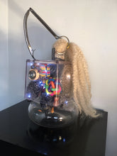 Brain on Wheels by Daniele Pollitz, Assemblage of Found Objects with LED Lights