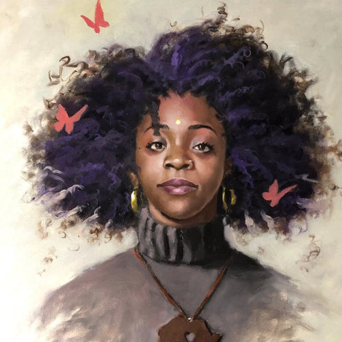 Hair by Jerry Jordan, Oil on Canvas