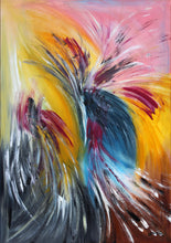 "Peafowl's Dance" By Miroslava Pavuckova., Acrylic on Canvas