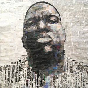 BIGGIE by Whitney Anderson, Hand-Cutout Collage
