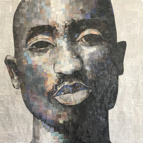 Tupac by Whitney Anderson, Hand-Cutout Collage