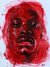 Red 4 by Scott Bratek, Mixed Media on Paper