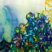 Irises by Natali Sokolova, Painting on Silk