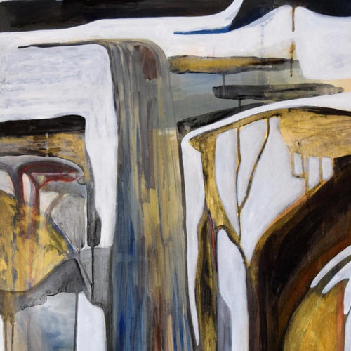 Iced Streams by Florie Adda, Acrylic on Wood