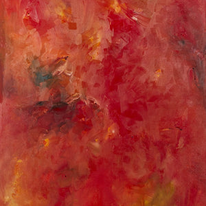"Into the Heat of Transmutation" by Candace Wilson, Oil on canvas with onyx and carnelian