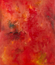 "Into the Heat of Transmutation" by Candace Wilson, Oil on canvas with onyx and carnelian