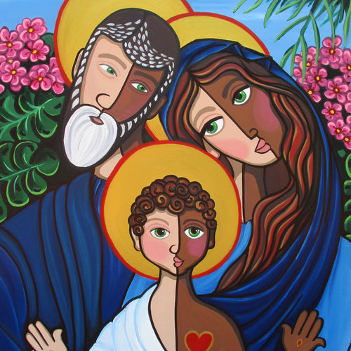 Holy Family by Jacqui Miller, Acrylic on Canvas