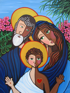 Holy Family by Jacqui Miller, Acrylic on Canvas