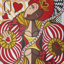 Queen of Hearts by Jacqui Miller, Acrylic on Canvas