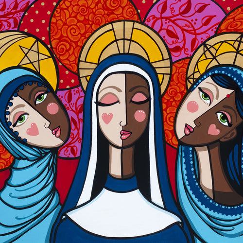 Sisterhood of the Covered Head by Jacqui Miller, Acrylic on Canvas