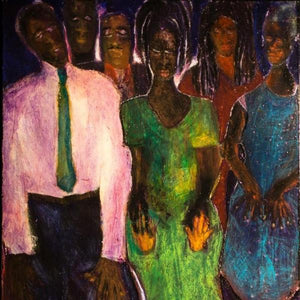The Altar Call by Jerome Wright, Mixed Media on Canvas