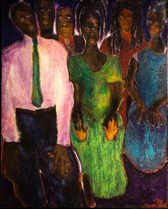 The Altar Call by Jerome Wright, Mixed Media on Canvas
