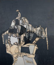 "Untitled 04" by Jose Moguel, Ink & Acrylic Emulsion on Canvas