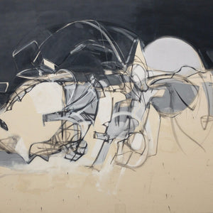 "Untitled 53" by Jose Moguel, Ink & Acrylic Emulsion on Canvas