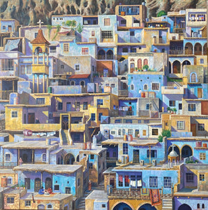 "Maloula" by  Kamal Habib Hasan, Oli on Canvas