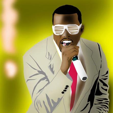 Kanye West by Michael Chatman, Digital Media