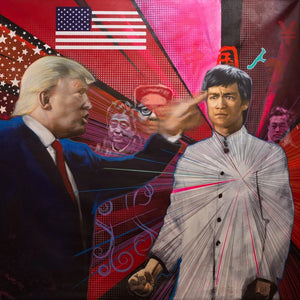 Untitled World Peace by Michael Andrew Law, Oil and Acrylic on Canvas