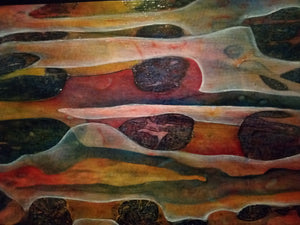 Martian Pools by Sinéad Vaughan-Tompson, Acrylic on Paper
