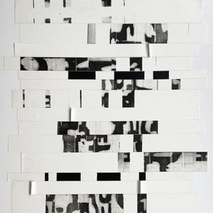 "Flow" by Alexandra N. Winterberg, Photolithography ( ink)  and Collage on Cardboard