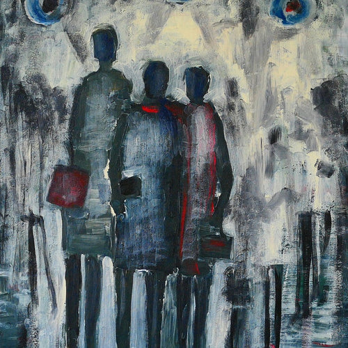 After Party by J.J. Pokrak, Acrylic on Canvas (Framed)