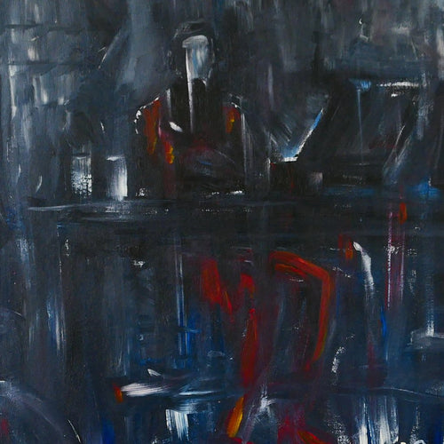 Wallstreet by J.J. Pokrak, Acrylic on Canvas (Framed)