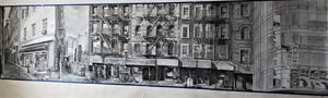 NY Rambling: Large Panel B by Miriam Innes, Charcoal on Fabriano