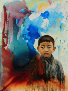Number222 by Thuy Linh Bennett Kang, Mixed Media on Canvas