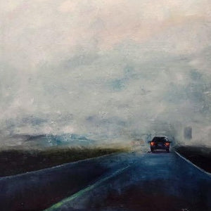 On The Road in Coahuila by Joao Quiroz, Oil on Canvas