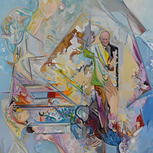 Prince Phillip Aura Pure by Degard, Oil on Paper and Canvas