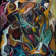 Pain of Love by Monica Pennetti, Oil and Acrylic on Canvas