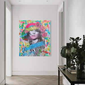 "Pop Feelings" by Puiu Claudia, Mixed Media on Canvas