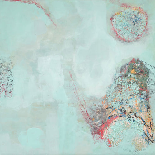 Caribbean Reflection by Rita Klachkin, Encaustic and Mixed Media