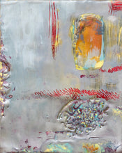 Gray Under Surface by Rita Klachkin, Encaustic and Mixed Media on Wood Panel